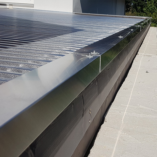 Carport Abdeckprofil aus Aluminium