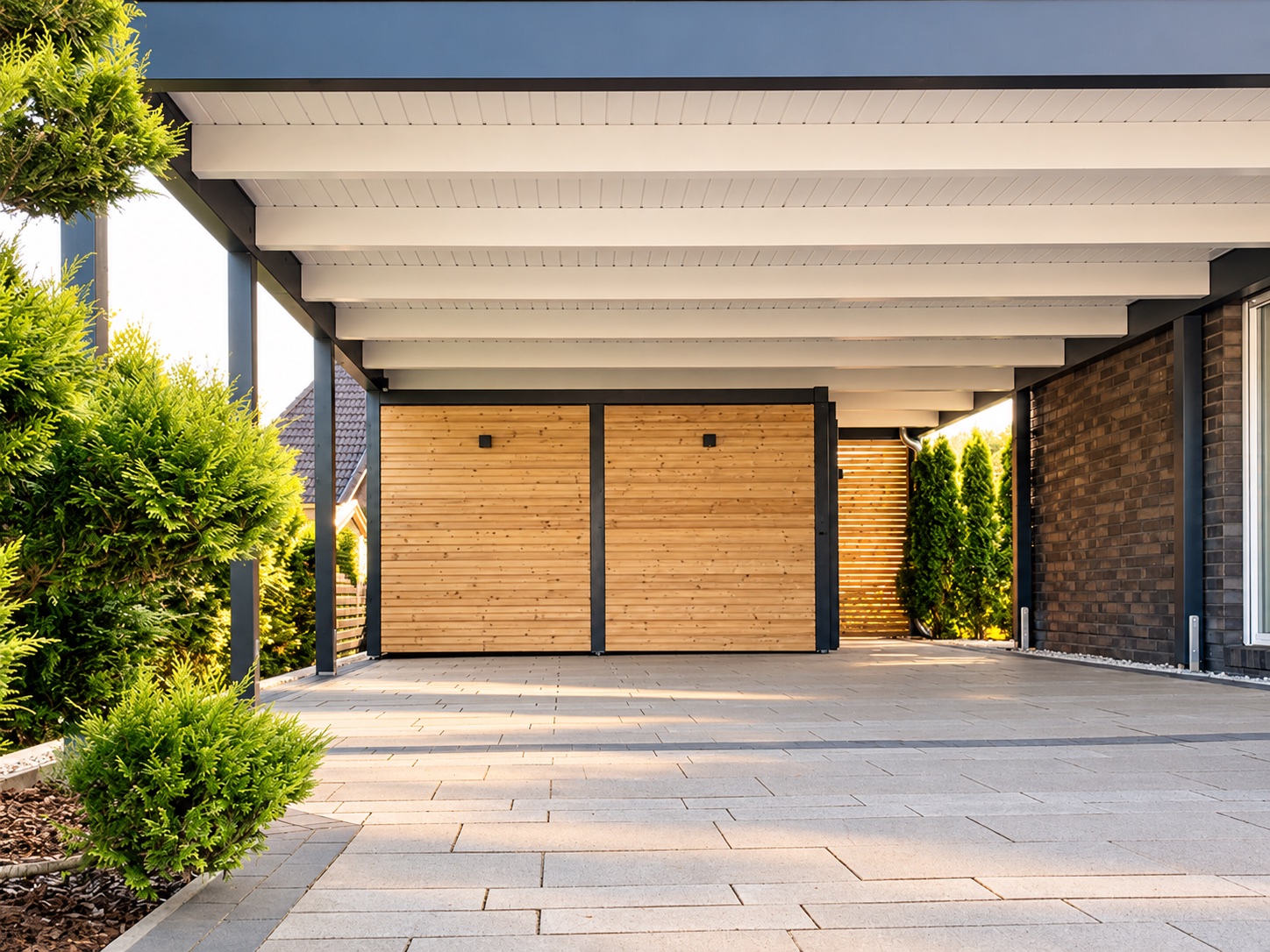 carport-blende-anthrazit-rhombus-schuppen-web Carport mit Geraeteraum