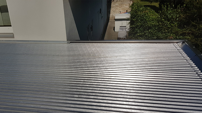 Carport Dacheindeckung: Aluminium Trapezblech