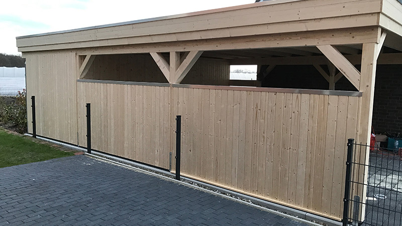 Carport Wandelement: Softline senkrecht