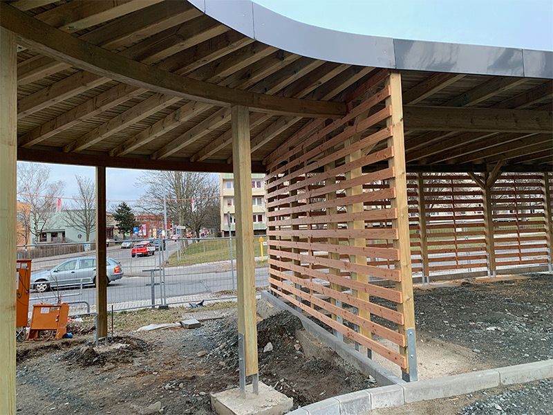 Reihencarports von  - endloser Platz in Perfektion