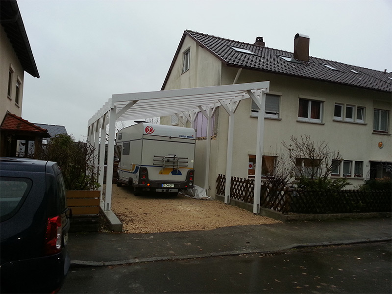 Wohnmobil-Carport mit Pultdach